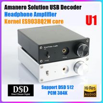 Stange Regen Audio U1 ES9038Q2M DAC Amanero USB Karte 384KHz DSD512 Hifi Audio Decoder Kopfhörer DAC Verstärker Bord Sound decodering