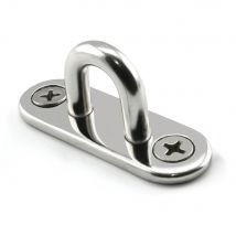 2/5/10 Stück elliptische Wandhaken, robuste elliptische Edelstahl-Ellipsen aus Edelstahl, U-förmige Augenplatten