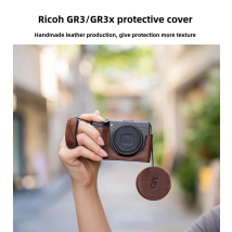 Hand gefertigte Leders chutz hülle für Ricoh Gr3 Gr3xhdf Kamera tasche Journal Edition Base Shell Objektiv kappe Armband