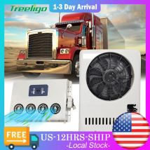 Treeligo 24V 12V Parkklimaanlage Elektrische Split-Auto-Klimaanlage 10500btu Passend für Wohnmobil, LKW, Traktor, Wohnmobil, Wohnmobil