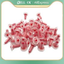50 stücke Zahnmedizin Material Dental Dynamische Misch Tipps Abdruck Düsen Zahnarzt Silikon Gummi Kopf Pentamix Mischmaschine