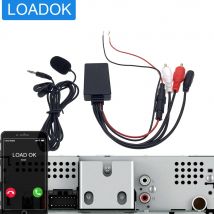Für Pioneer Alpine Sony 2RCA Radio Bluetooth 5,0 Kit Audio Aux Musik Adapter Modul RCA Mikrofon Freisprecheinrichtung MIC Kabel