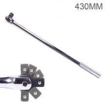 1/2 F Rod 18" Force Bar Activity Head Socket Wrench with Strong Force Lever Steering Handle for Repairing Ratchet Wrenches