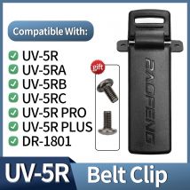 1/2 Stück Original Baofeng UV-5R Gürtelclip mit Schrubbungen für Baofeng UV5R UV-5RA UV-5RE DM-5R Plus Walkie Talkie Funkgerät