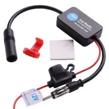 Antenna attiva per auto con amplificatore FM 12V per radio veicolare