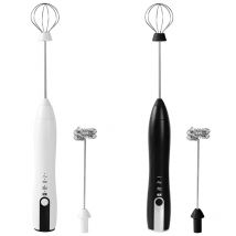 USB Rechargeable Handheld Egg Beater 3 Speeds Electric Milk Frother Foam Maker Mixer Coffee Drink Frothing Wand Foamer