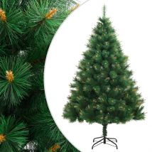 Hinged artificial Christmas tree with cm support