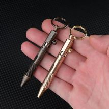 Mini Messing Taktischer Stift Abnehmbarer Schlüsselanhänger Anhänger EDC Reise Taschenstift Unterschrift Kugelschreiber Büro Schule Schreibwaren