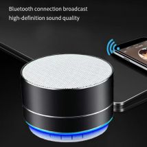 A10 altoparlante Bluetooth Wireless piccolo Subwoofer cannone in acciaio Mini scheda regalo