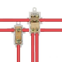 Morsettiera a connessione rapida ad alta potenza per cavi elettrici 400V, scatola di giunzione ZK-306, terminale di cablaggio a T