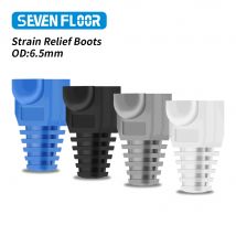 50 Stück/100 Stück Ethernet-Netzwerkkabel Zugentlastung CAT6 CAT5E Stiefelkabel RJ45-Stecker Steckerabdeckung Außendurchmesser 6,5 mm