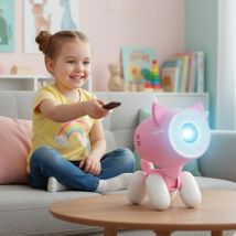 Proiettore educativo a forma di gatto Pink Alpha Kid
