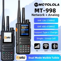MOTOLOLA Analog- und Netzwerkradio Dual Mode Walkie Talkie Zello UHF VHF Bluetooth WiFi 2G 4G Android Zwei-Wege-Radio Walkie