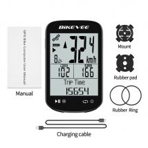 Drahtloser GPS-Fahrradtacho, Kilometerzähler, IPX7 wasserdicht, Bluetooth 5.4 und ANT+ Link-S App, Rennrad, MTB, Fahrrad, Fahrradcomputer, Trace