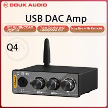 Douk Audio Q4 Mini Bluetooth Empfänger USB Gaming DAC Digital zu Analog USB/COAX/OPT zu RCA Audio conerter Kopfhörer Amp