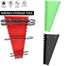 2Pcs Wrench Organizer Wall Mounted Wrench Storage Rack Workshop Tools Support Socket Spanner Tray for 5mm to 27mm Wrench