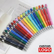 Bolígrafo con logotipo personalizado, pluma con grabado láser, 100, 50, 20 unidades, venta al por mayor