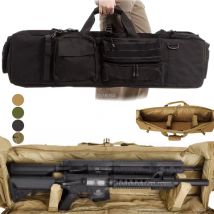 M249 Borsa per pistola tattica Custodia per pistola da tiro da caccia di grande capacità Custodia protettiva in schiuma Airsoft Doppi fucili Borsa a tracolla per trasporto