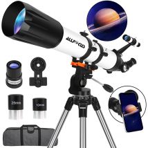 ALLFOC 80090 Astronomisches Teleskop, leistungsstarkes HD mit großer Blende, professionell für die Sternenbeobachtung im Weltraum, Stativ ‌ ‌