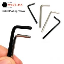 2 ~ 30 stücke m 1,27 m 1, 5 m2 m 2, 5 m3 m4 m5 m6 Sechskant-Inbus schlüssel Handre parat ur werkzeuge Ver nickeln/schwarz l-förmiger Flachkopf-Sechs kant schlüssel
