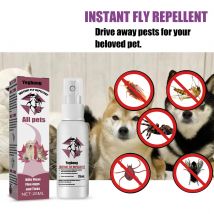 Spray per peli di animali domestici zecche per pulci e Spray per zanzare per cani, gatti e