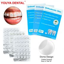 60pc Dental Orthodontic Wax For Braces Gum Portable Fruit Flavor Granular Orthodontic Protective Wax Dots Box Individual Package
