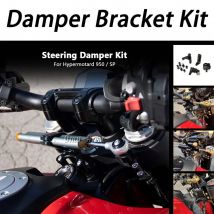 Motorradzubehör für Hypermotard 950 HYPERMOTARD 950 SP 2016-2018 Lenkungsdämpfer-Stabilisator-Halterungskit Rot Schwarz