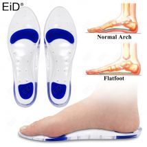 Solette ortopediche in gel di silicone Solette mediche super morbide ad alta elasticità Cuscino antidolore Supporto per arco plantare Soletta da corsa unisex