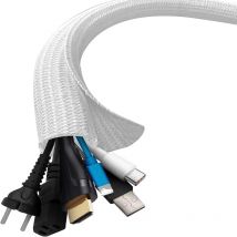 0.5/1/3/5/10M Cable Sleeve Self-Closing Cable Flexible Cable Protection Cord Management for TV Computer Home Cinema Automotive