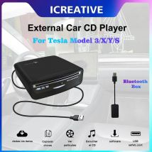 External Car CD Player For MP5, LED TV, PC and Most Cars As Tesla Model Y 2021-2022 Portable CD Player with USB Power