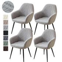 1/4pcs Fodera per sedia a bracciolo alto Fodera per poltrona da pranzo elastica Fodera per sedili jacquard a foglia per la casa Matrimonio Fundas Para Sillas