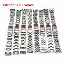 18 mm 19 mm 20 mm Edelstahl President Oyster Cruved Straight Jubilee Silber Gold Uhrenarmband passend für SKX 5 Series Uhr