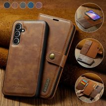 For Samsung Galaxy A56 5G 2025 2In1 Detachable Magnetic Wallet Leather Case for Samsung A17 A36 A26 A16 A55 A35 A15 A54 Cover