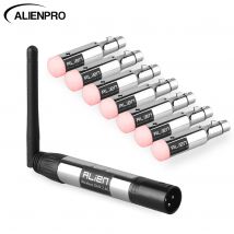 ALIEN Wiederaufladbarer 2,4 G ISM DMX512 Dfi Wireless Controller Sender Empfänger Eingebauter Akku 3-poliger XLR für Bühnenlaserlicht
