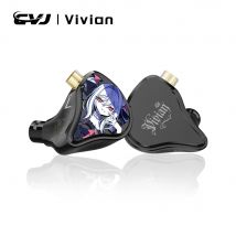 CVJ Vivian Auricolari In Ear10mm Doppio suono magnetico 3 modalità di sintonizzazione Musica Film Gaming Design ergonomico Ideale per l'aggiornamento HiFi