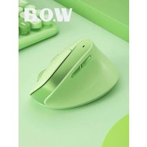 B.O.W MD190L MAX Ergonomic Dual-mode Wireless Bluetooth Mouse with Silent Function, Stand-up Rechargeable Vertical Office Laptop