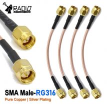 SMA zu SMA Kabel Stecker auf Stecker Antenne verlängerung jumper RF kabel Pigtail Adapter Kabel RG316 Für WIFI 3G 4G GSM Antenne