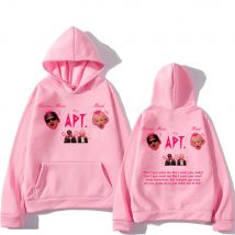 APT ROSÉ & Bruno Mars Print Sweatshirts Pop Hip Hop Men Women Clothes Fall New Design Pullovers Y2k I Want You Baby Sudaderas