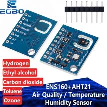 EGBO ENS160+AHT21 CARBON Dioxide CO2 eCO2 TVOC Air Quality And Temperature And Humidity Sensor Replace CCS811 For Arduino