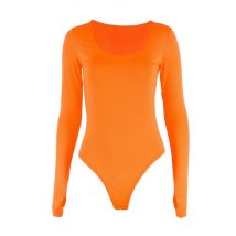 Women's Spring Autumn Scoop Long Sleeve Slim Bodysuit Tops Casual Stretchy Basic Body Suit Tops Y2K Going Out Skinny Leotard Top