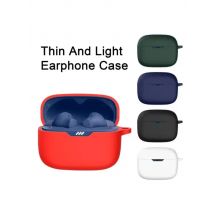 Silicone Earphone Case For JBL TUNE BEAM Anti-drop Shockproof Dustproof Portable Wireless Earphone Shell Cases with Carabiner