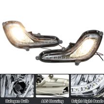 DRL LED Daytime Running Light Fog Lamp For Hyundai Accent 2012 2013 2014 2015 2016 2017 Car Auto Headlight Waterproof Daylights