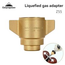 Camping moon z55 Messing Outdoor Camping Gasherd Karte Ofen Gastank verflüssigt japanischen Stil Gasadapter