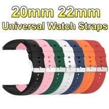 Cinturini per orologi universali 22mm 20mm cinturino in silicone a sgancio rapido cinturino in gomma morbida per Huawei Samsung Xiaomi Amazfit Smartwatch