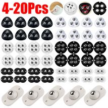 4-20Pcs ruote girevoli autoadesive Mini ruote girevoli ruota universale in acciaio inossidabile puleggia di rotazione a 360 ° per pattumiera per mobili