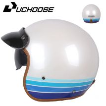 DOT Open Face Casco Moto per Harley accessori Moto da uomo caschi Moto certificata retrò Casco Moto Cafe Racer