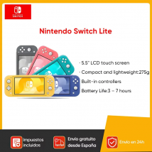 Consolas Nintendo Switch Lite - 32GB Batería 3570mah 5.5'' Compacto y liviano Controladores integrados Juegos compatibles