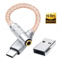 CX31993 Typ C auf 3,5 mm Kopfhörerverstärker DAC HiFi Audio Decoder IEM AMP 32b/384kHz Smartphone-Adapter für iPhone15 Samsung
