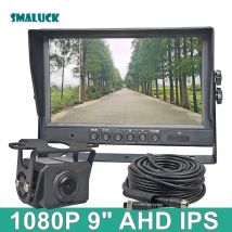 Smaluck 9inch ahd ips Rückansicht Auto monitor 1080p ip68 wasserdichtes Sternenlicht ahd Rückfahr kamera für Auto Bus Hausboot LKW