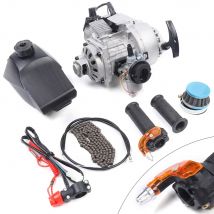 Kit motore motore 49CC a 2 tempi, avviamento a strappo, per scooter ATV tascabile con motore Mini Dirt Bike, monocilindrico